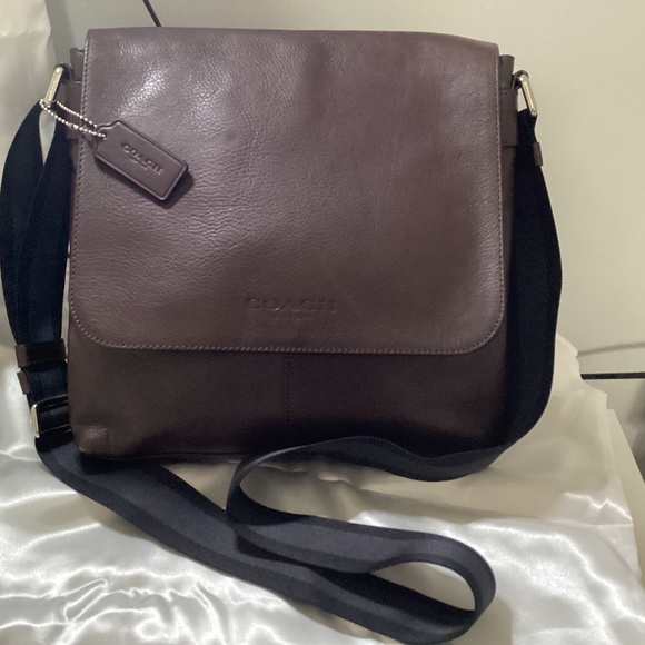 Coach Other - Coach Brown Leather Messenger Bag - Unisex & Timeless!
